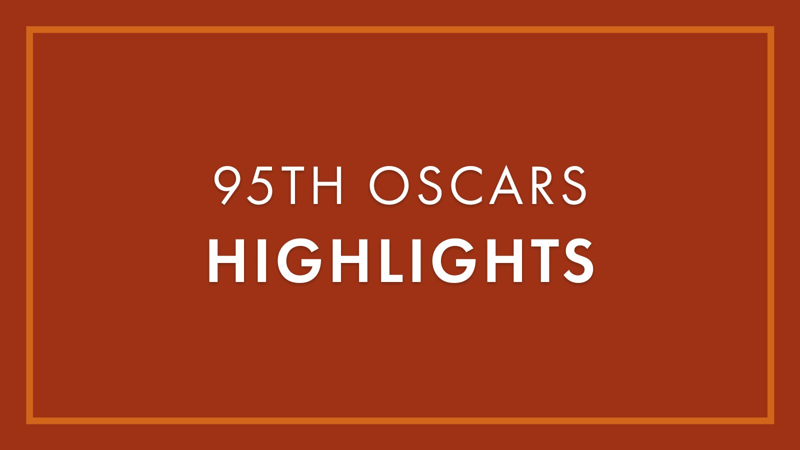 Oscars Highlights